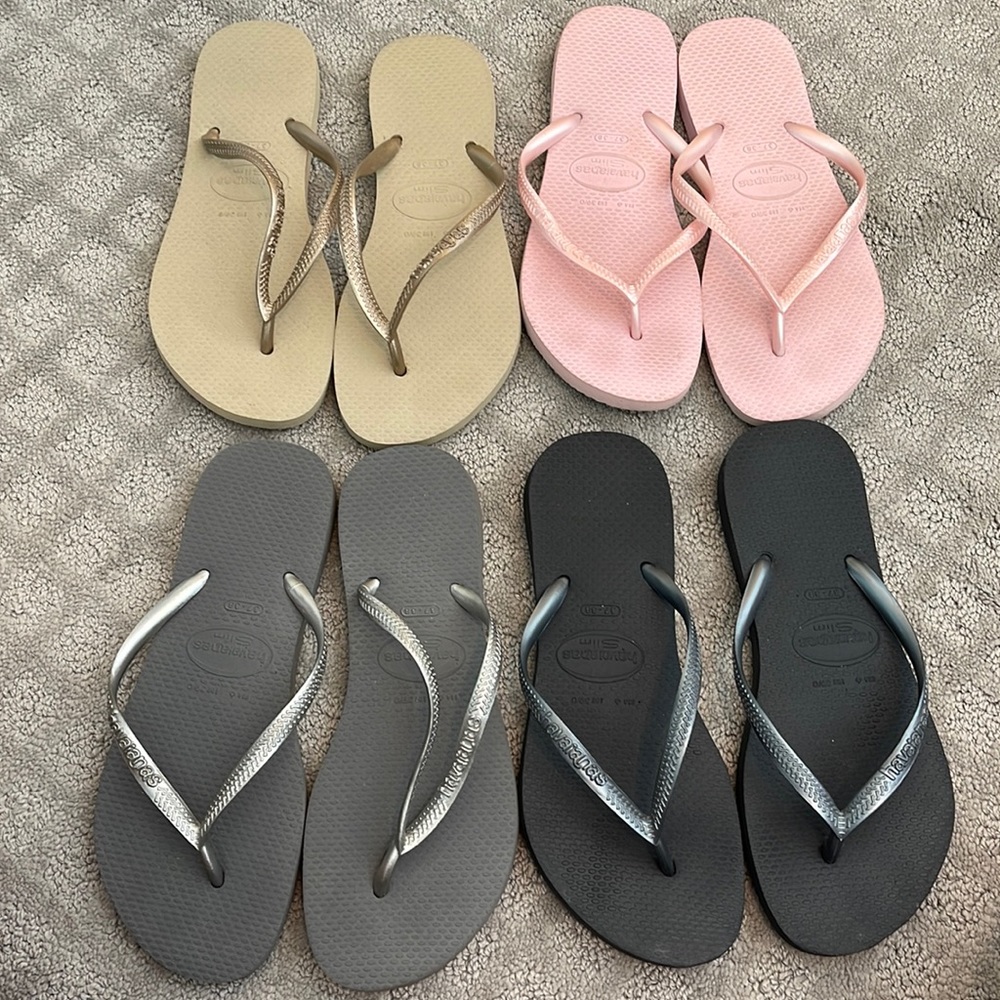 Haviana Slims Sandal Flip Flop BULK LOT 37-38 SIZE 6